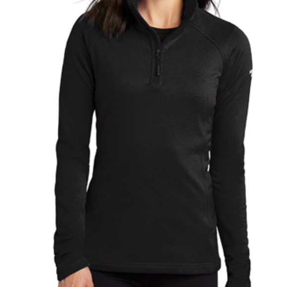 The North Face Black Mountain Peaks 1/4-Zip Fleece Jacket Size Large NEW Outdoor - Picture 1 of 4